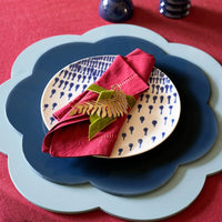 Addison Ross - Set de 4 sets de table bleu marine 33x33 cm, sous-verre Addison Ross