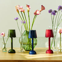 Lampe de table LED Addison Ross - Modèle Scallop - Kaki - 28 cm