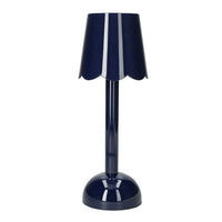Lampe de table LED Addison Ross - Modèle Scallop - Bleu marine - 28 cm