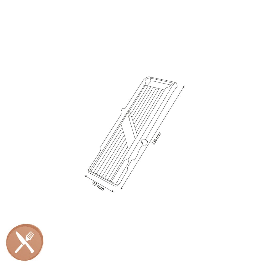 Mandoline japonaise Benriner 6,4 cm à 3 lames