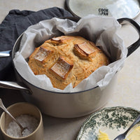 Cook & Pan - Cocotte Honey Go Ivory 20 cm avec couvercle en verre Cook & Pan