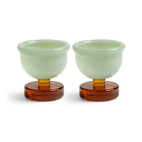 &Klevering - Coquetiers Cantine - Ambre - Lot de 2 Coquetiers &Klevering