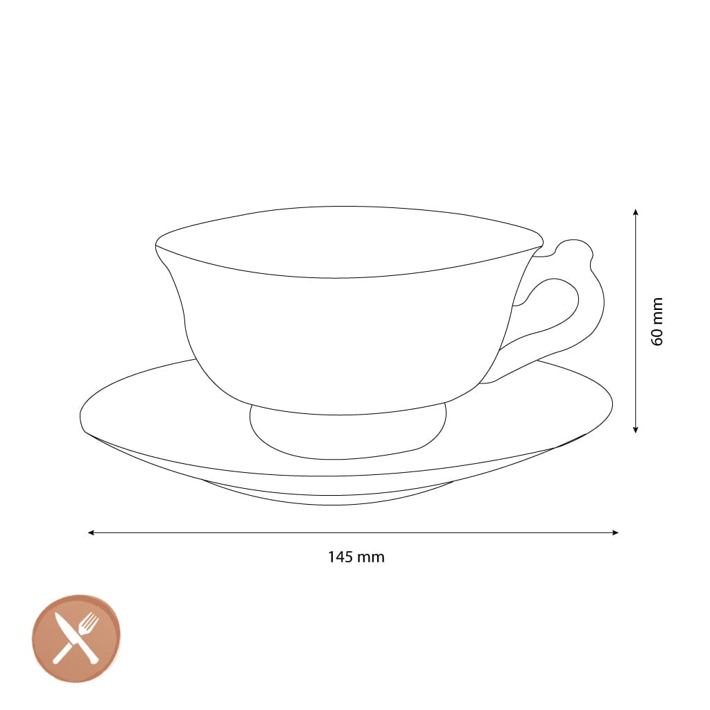 &Klevering - Kop en Schotel Whip - Roze - Set Van 2 Cappuccino kopjes &Klevering