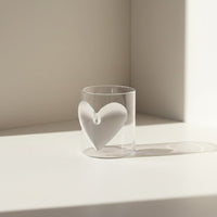 Lepelclub - Cœur en verre - Verres à boire transparents LepelClub