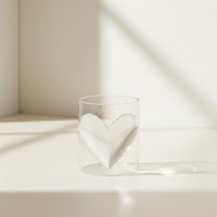 Lepelclub - Cœur en verre - Verres à boire transparents LepelClub