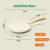 Cook & Pan Vanilla Koekenpan 28 cm