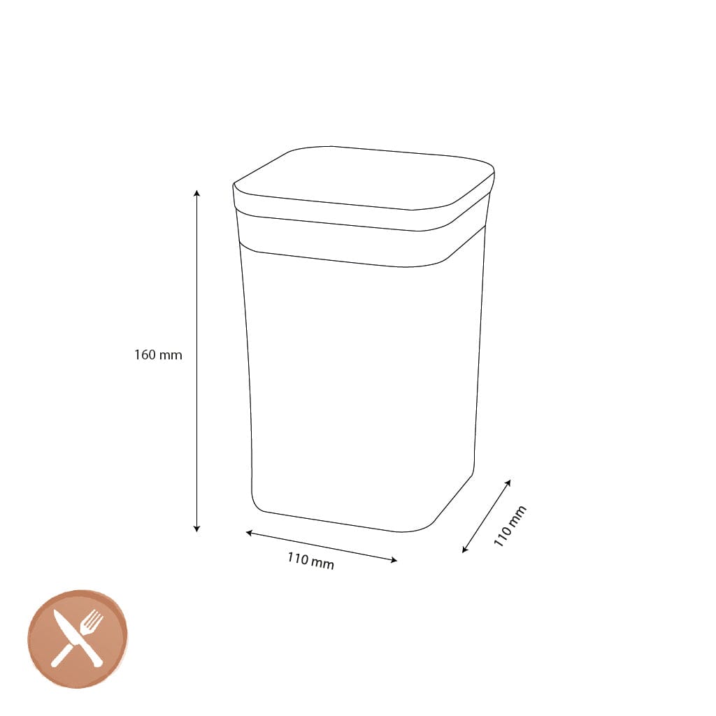 OXO - POP 2.0 Petit pot de conservation carré bas de 1 litre