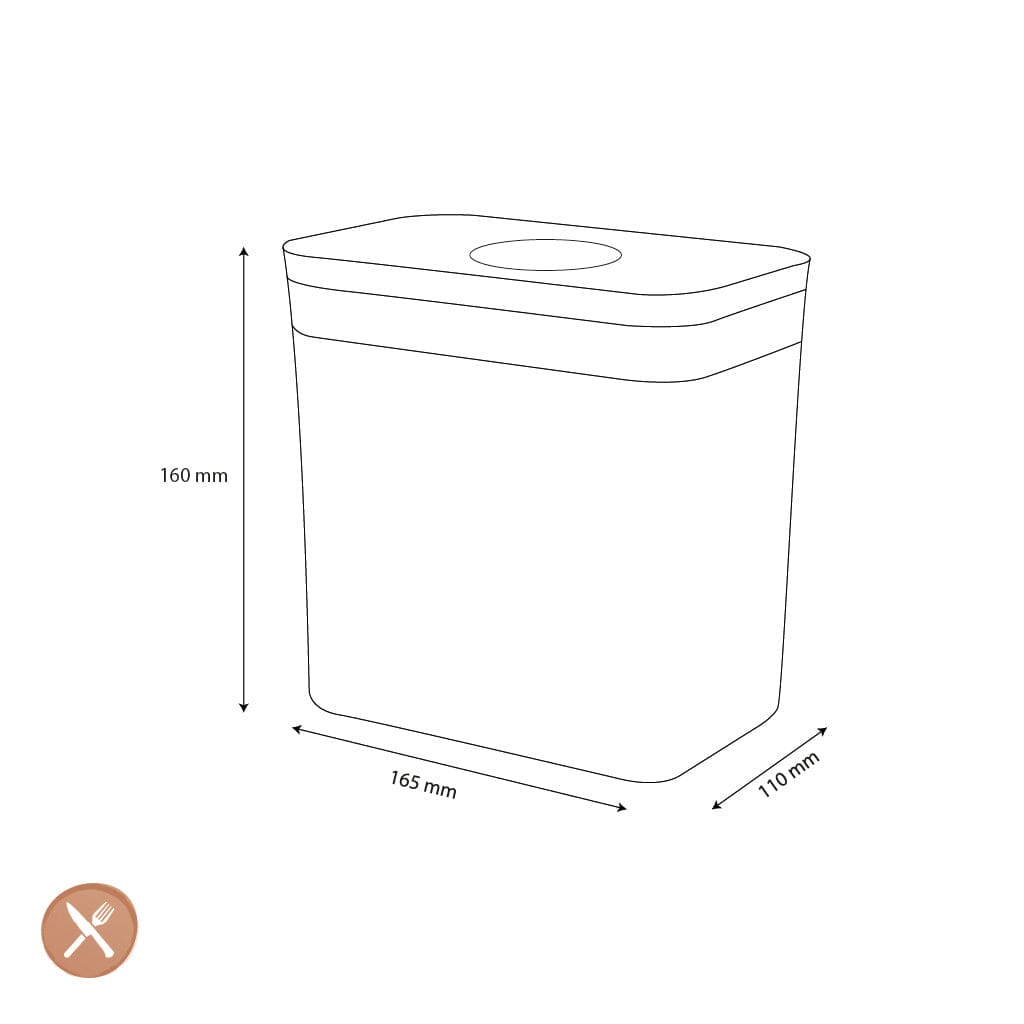 OXO - POP 2.0 Pot de conservation rectangulaire bas de 1,6 litre