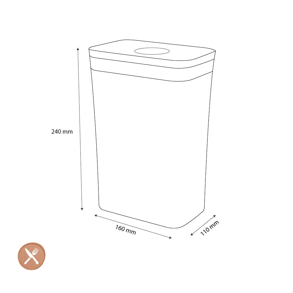 OXO - POP 2.0 Pot de conservation rectangulaire moyen de 2,6 litres