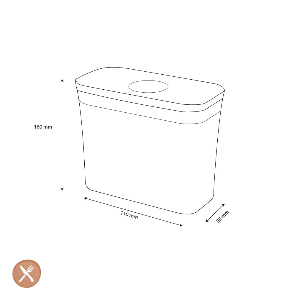 OXO - POP 2.0 Mini pot de conservation rectangulaire OXO de 0,6 litre