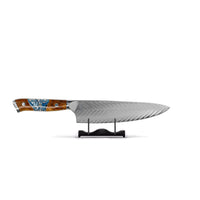 Shinrai Knives - Eclipse 3-delige Damascus Messenset - Koksmes + Nakiri + Santoku Messenset Shinrai Knives