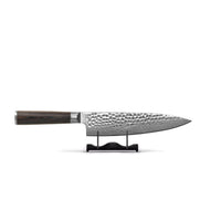 Couteaux Shinrai - Coffret de 5 couteaux en acier damassé martelé BR + Bloc de couteaux double face Cito avec bloc