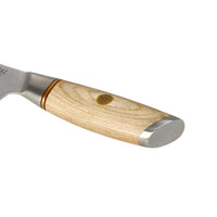 Couteaux Shinrai - Coffret de 5 couteaux Hikari Damascus + Bloc à couteaux noir double face