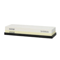 Couteaux Shinrai - Coffret de 5 couteaux Hikari Damas + Bloc à couteaux + Pierre à aiguiser