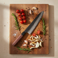 Couteaux Shinrai - Couteau de chef Kurayami Damas 20 cm Couteau de chef Couteaux Shinrai