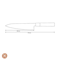 Couteaux Shinrai - Couteau de chef Takumi Kaza Damas 20 cm Couteau de chef Couteaux Shinrai