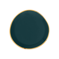 Culture de la nature en ville - Bonjour - Assiette - Bleu-vert - Ø9 cm Culture de la nature en ville