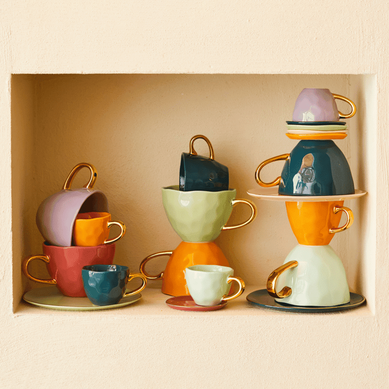 Culture de la nature en ville - Bonjour - Tasse à expresso - Celadon Culture de la nature en ville