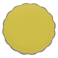 Culture de la nature urbaine - Bonjour - Assiette à gâteau - Sculptée - Lime Light Plates Culture de la nature urbaine