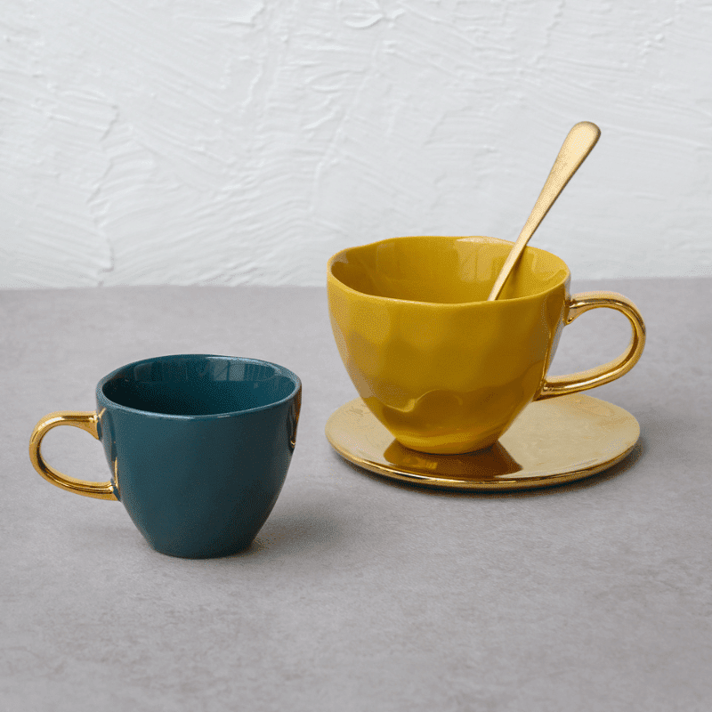 Culture de la nature en ville - Bonjour - Tasse de café - Culture de la nature en ville bleu-vert