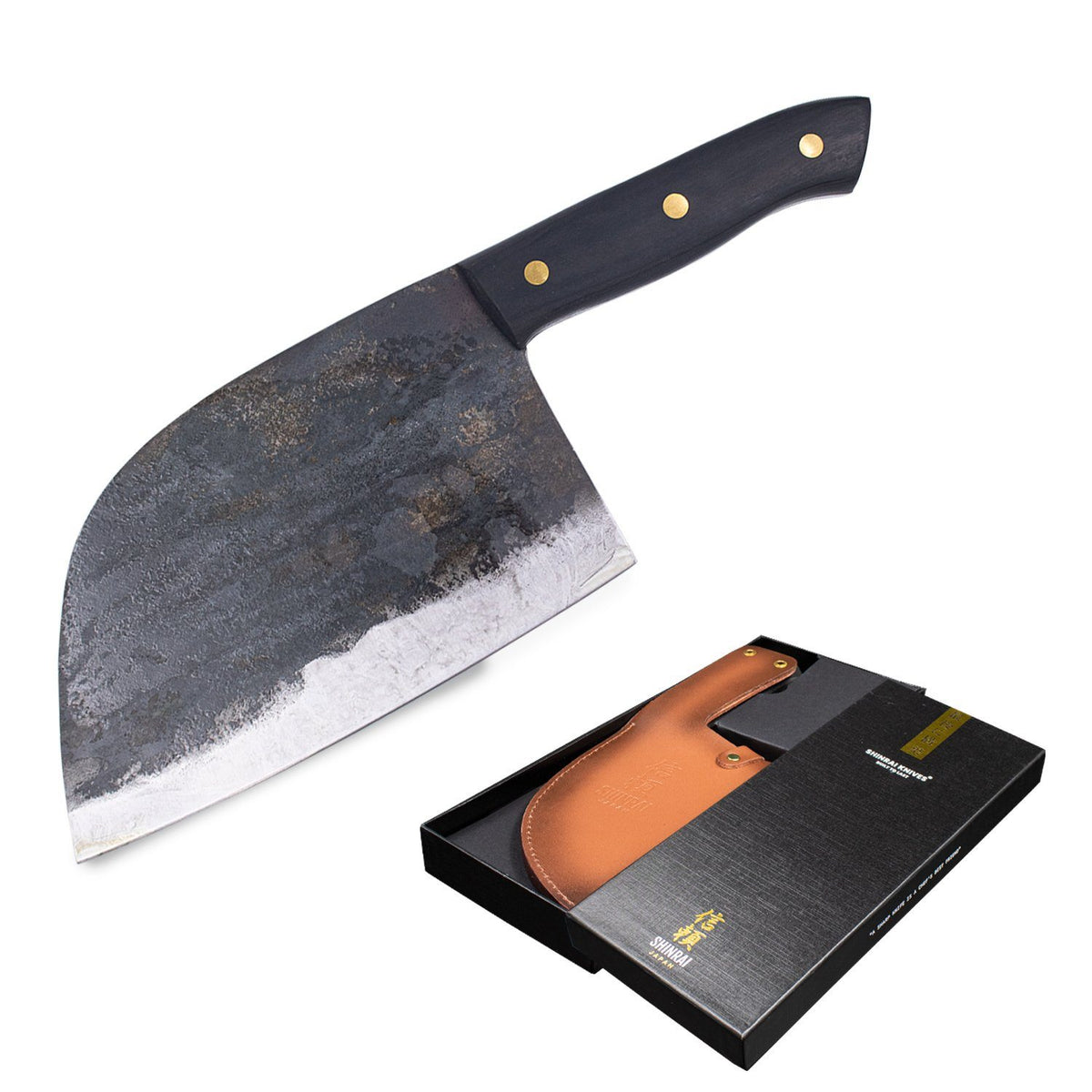 Étui de couteau pour couteau Santoku 18 cm, cuir, Forged 