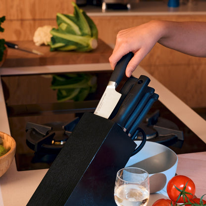 Wüsthof - Bloc à couteaux Partner 8 pièces en érable noir