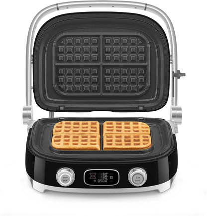 Smeg - Multifunctionele Grill  | Zwart | Jaren 50 | Contactgrill