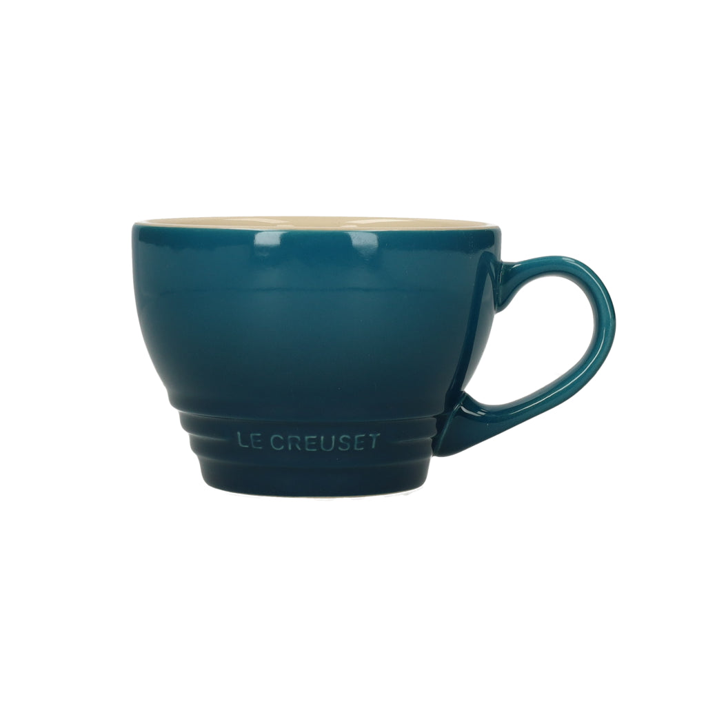 LeCreuset - Grande tasse à cappuccino bleu sarcelle profond 0,4 l