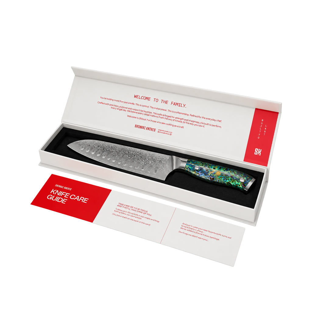 Couteau Santoku Damas Mother of Pearl Jewels 18 cm