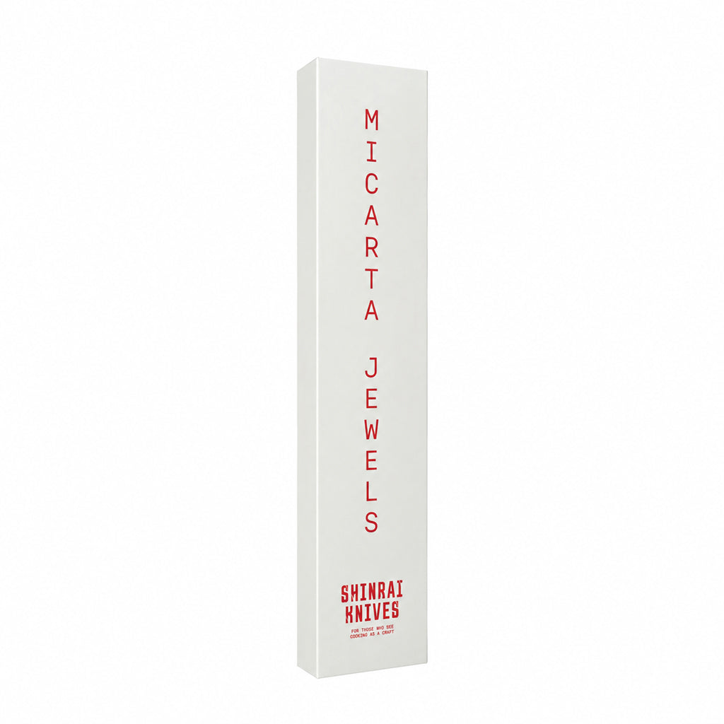 Shinrai Knives - Ensemble de 2 couteaux Damas Micarta Jewels - Couteau de chef + Nakiri