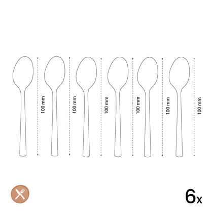 Amefa - Felicity 6 Koffielepels - Zwart Koffielepels Amefa 