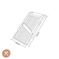 Benriner - Japanse Mandoline Jumbo 12 cm met 1 mes Mandoline Benriner 