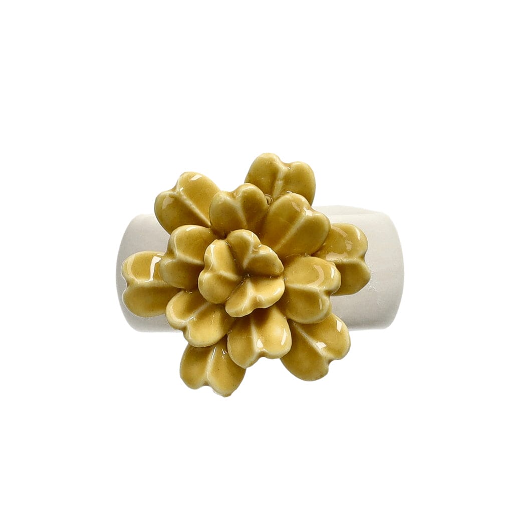 BYON - Rond de serviette Nénuphar - Ronds de serviette jaunes BYON