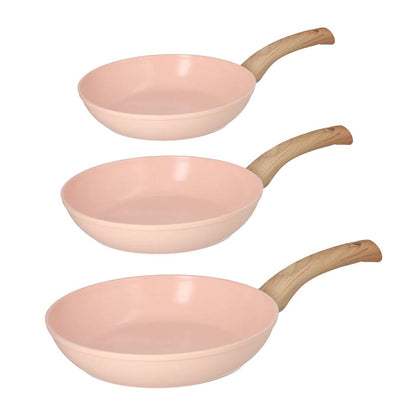 Ensemble de 3 poêles à frire Cook &amp; Pan - Blush