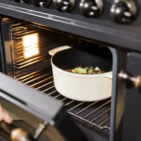 Poêle à frire Cook &amp; Pan - Go Ivory en fonte 24 cm - 4 litres