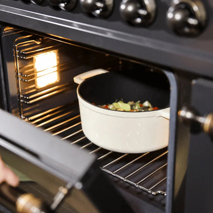 Cook & Pan - Go Ivory Gietijzeren Braadpan 24 cm - 4 liter Braadpan Cook & Pan 