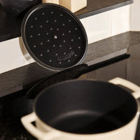 Poêle à frire Cook &amp; Pan - Go Ivory en fonte 24 cm - 4 litres