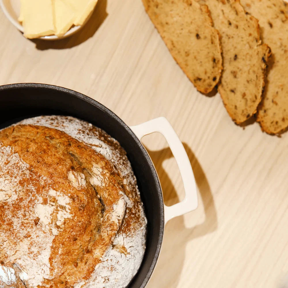 Cook & Pan - Go Ivory Gietijzeren Braadpan 24 cm - 4 liter Braadpan Cook & Pan 