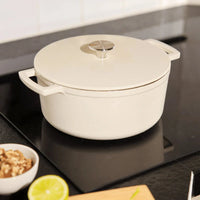 Poêle à frire Cook &amp; Pan - Go Ivory en fonte 24 cm - 4 litres