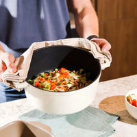 Poêle à frire Cook &amp; Pan - Go Ivory en fonte 24 cm - 4 litres