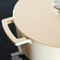 Poêle à frire en fonte Cook &amp; Pan - Go Ivory 28 cm - 6,5 litres