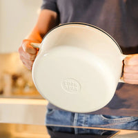 Poêle à frire Cook &amp; Pan - Go Ivory en fonte 28 cm - 6,5 litres