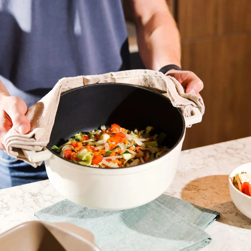 Cook & Pan - Go Ivory Gietijzeren Braadpan 28 cm - 6.5 liter Braadpan Cook & Pan 