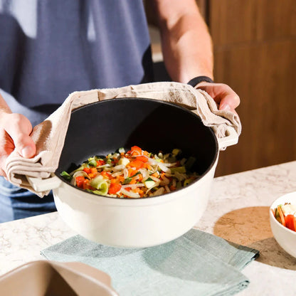 Cook & Pan - Go Ivory Gietijzeren Braadpan 28 cm - 6.5 liter Braadpan Cook & Pan 