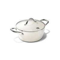 Casserole Cook &amp; Pan - Go Ivory 20 cm avec couvercle en verre