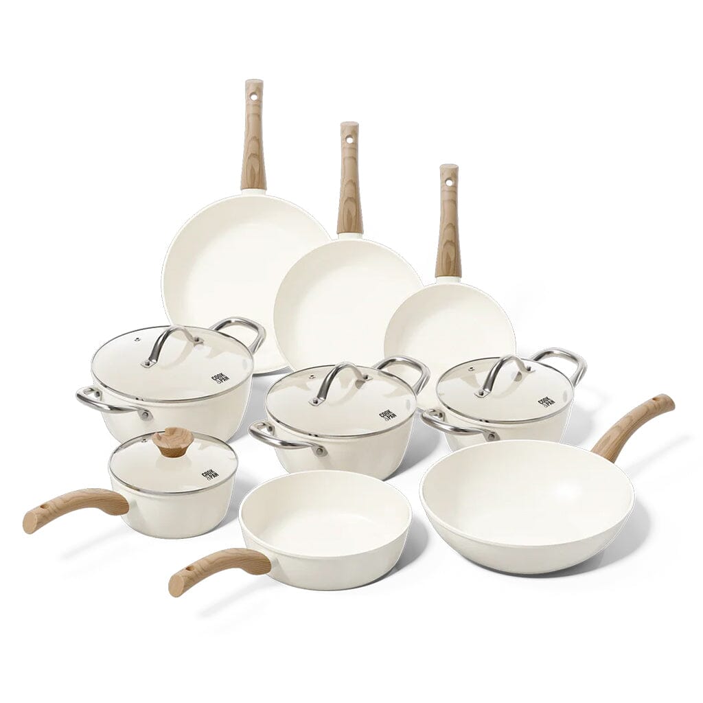 Ensemble de 9 poêles Cook &amp; Pan - Go Ivory