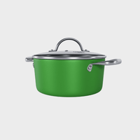 Cook &amp; Pan - Casserole Honey Go Green 20 cm avec couvercle en verre Cook &amp; Pan