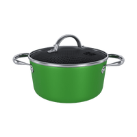 Cook &amp; Pan - Casserole Honey Go Green 22 cm avec couvercle en verre Cook &amp; Pan