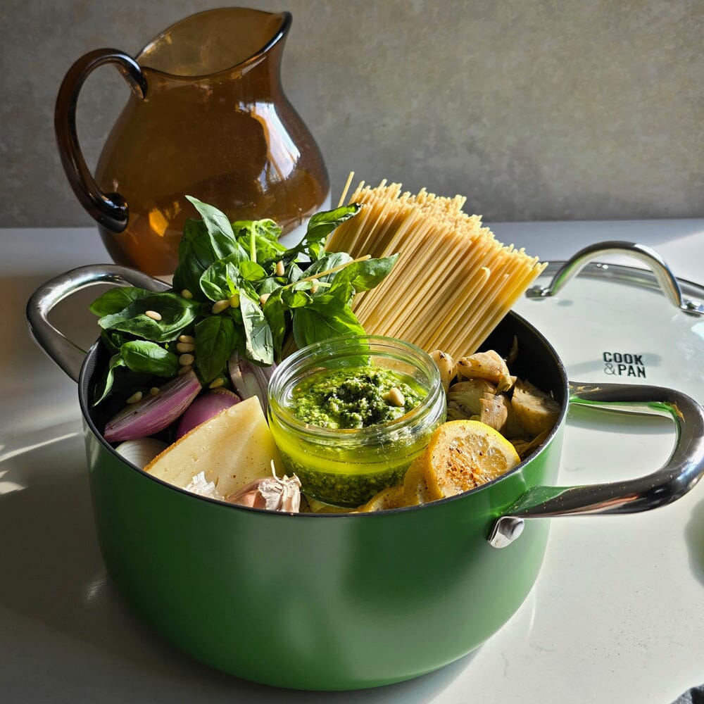 Cook & Pan - Honey Go Green Kookpot 24 cm met glazen deksel Cook & Pan 