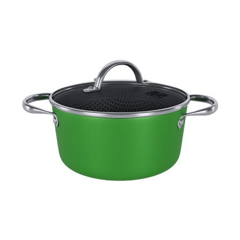 Cook &amp; Pan - Casserole Honey Go Green 24 cm avec couvercle en verre Cook &amp; Pan